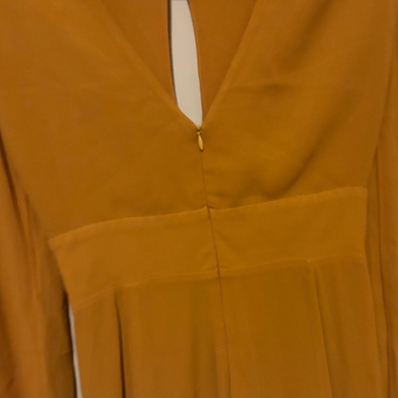 Reformation | Delancey | Mustard yellow long sleeve dress | fall | size 4 Small - Picture 9 of 9